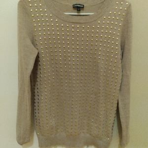 Brown and gold sweater from Express. Size Small